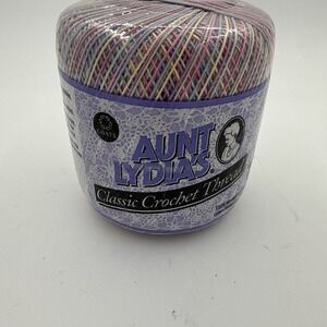 Aunt Lydia's Coat Double Strand Cotton Crochet‎ Thread Vintage Pastels